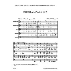 Choralpassion nach den vier Evangelien - Distler, Hugo