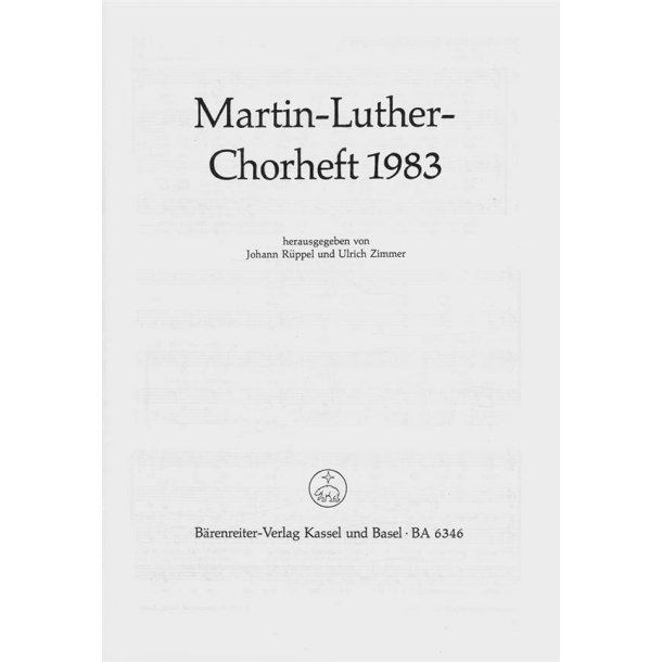 Martin-Luther-Chorheft