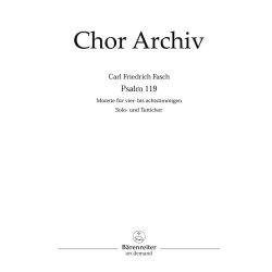 Psalm 119 Heil dem Manne, der rechtschaffen lebet : Motette f&uuml;r vier- bis achtstimmigen Solo- und Tuttichor