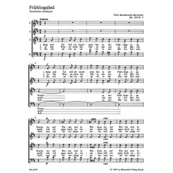 Weltliche chormusik der Romantik