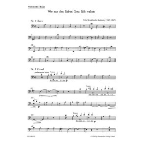 Wer nur den lieben Gott läßt walten - Mendelssohn Bartholdy, Felix