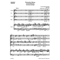 Deutsche Messe. Kyrie / Herr, erbarme dich - Gloria / Ehre sei Gott in der H&ouml;he - St&ouml;lzel, Gottfried Heinrich