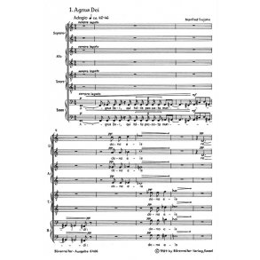 Agnus Dei - Lux aeterna : 2 Motetten lateinisch, deutscher Text beigegeben