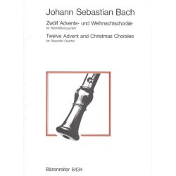 Twelve Advent and Christmas Chorales - Bach, Johann Sebastian