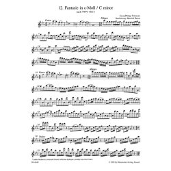 Twelve Fantasias - Telemann, Georg Philipp