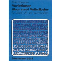 Variationen &uuml;ber zwei Volkslieder - Koerppen, Alfred