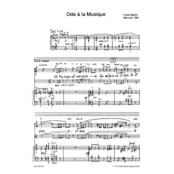 Ode &agrave; la Musique - Martin, Frank
