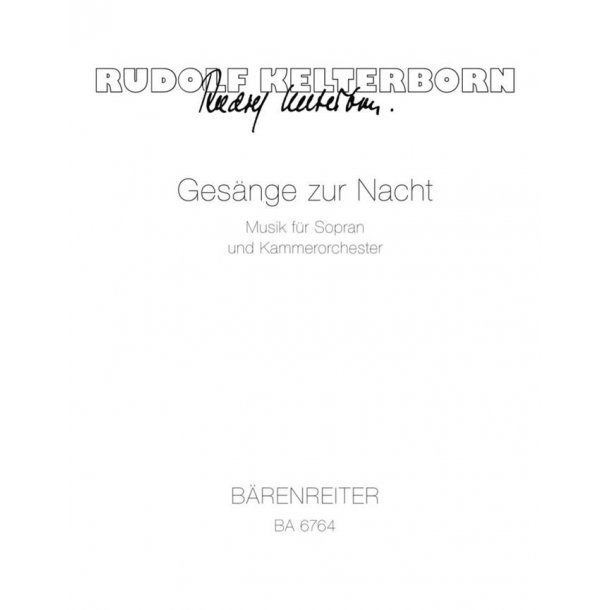 Ges&auml;nge zur Nacht - Kelterborn, Rudolf