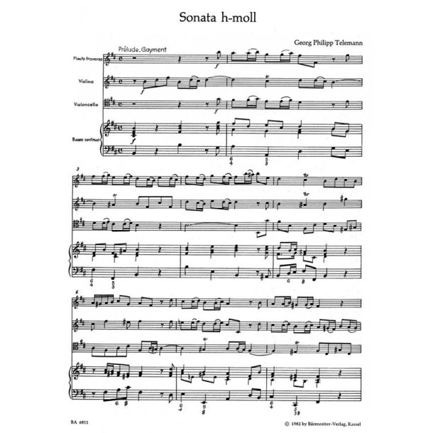 Sonata - Telemann, Georg Philipp