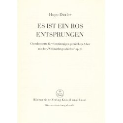 Es ist ein Ros entsprungen : Chorale partita on the Weihnachtsgeschichte Christmas Story