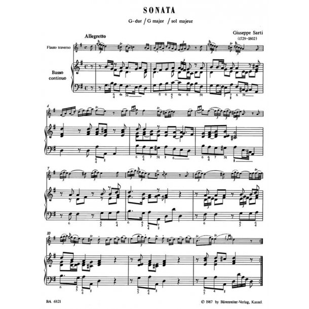 Two Sonatas - Sarti, Giuseppe