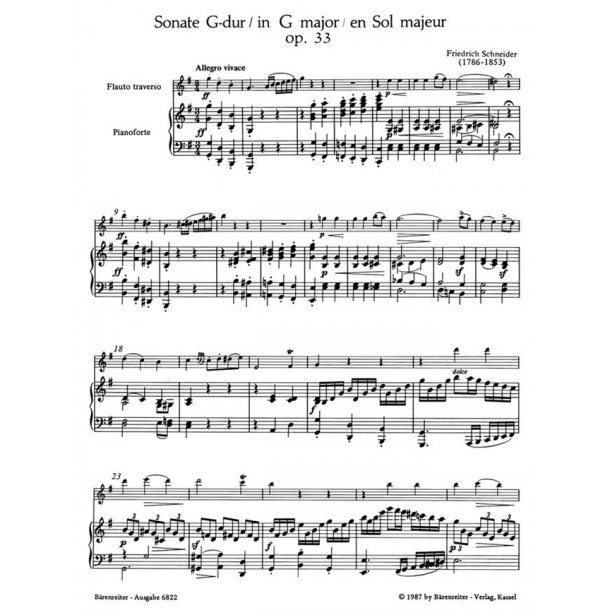 Sonata - Schneider, Friedrich