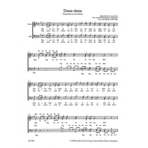 Dana-dana : Siebenbürgisches Tanzlied nach einer Melodie aus Bácska