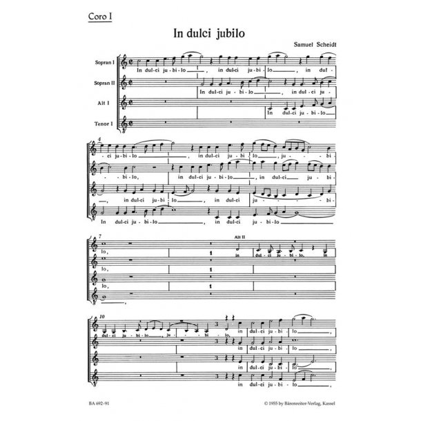 In dulci jubilo : Motette