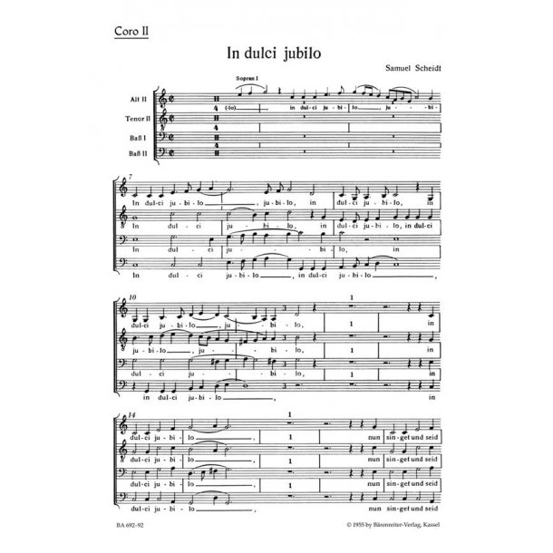 In dulci jubilo : Motette
