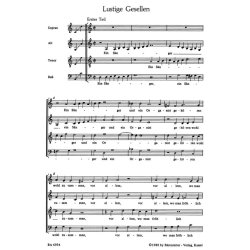 Heitere weltliche Chorsatze for four part Choir : for four part Choir