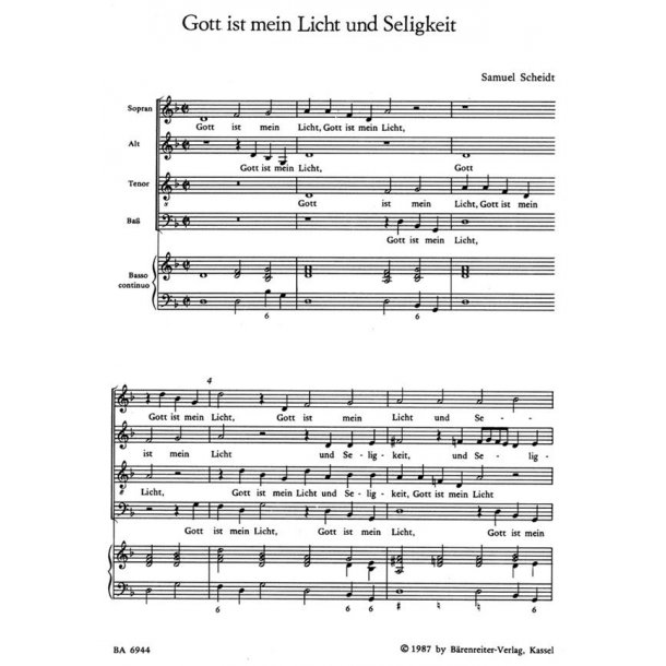 Gott ist mein Licht und Seligkeit : Motette