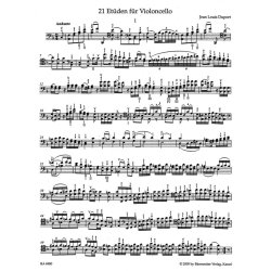 21 Etudes - Duport, Jean-Louis