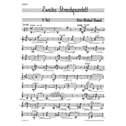 Zweites Streichquartett in zwei Teilen - Hamel, Peter Michael