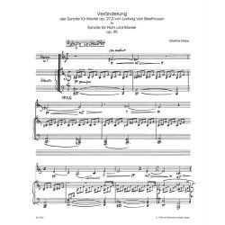 Ver&auml;nderung der Sonate f&uuml;r Klavier op. 27/2 von Ludwig van Beethoven in eine Sonate - Klebe, Giselher