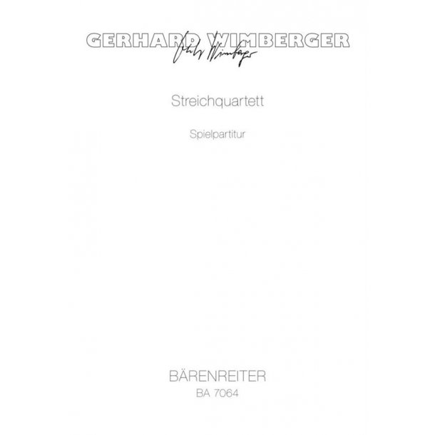 String Quartet - Wimberger, Gerhard
