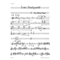 Erstes Streichquartett - Hamel, Peter Michael