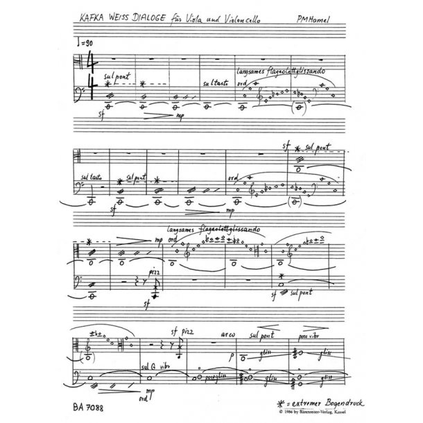 Kafka-Weiss-Dialoge - Hamel, Peter Michael