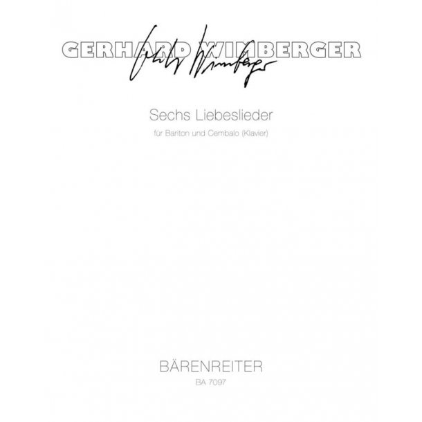 Sechs Liebeslieder - Wimberger, Gerhard