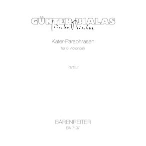Kater-Paraphrasen - Bialas, Günter