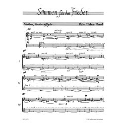 Stimmen f&uuml;r den Frieden - Hamel, Peter Michael