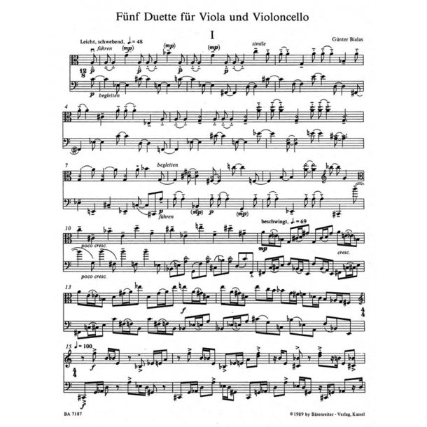 F&uuml;nft Duette - Bialas, G&uuml;nter