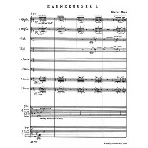 Kammermusik I - Mack, Dieter