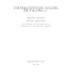 drau&szlig;en verloren - drinnen gefunden - Hamel, Peter Michael