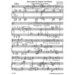Drei Lieder - Krenek, Ernst