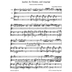 Jauchzt, ihr Christen, seid vergn&uuml;gt - Telemann, Georg Philipp