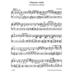 Chanson vari&eacute;e nach Guillaume de Machaut - Bialas, G&uuml;nter