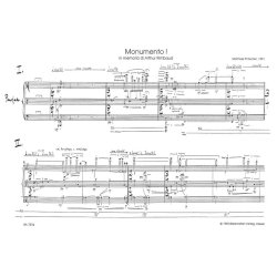 Monumento I - Pintscher, Matthias