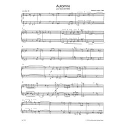 Automne et Aubade pour deux clarinettes - Trojahn, Manfred