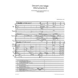 Devant une neige - Monumento II - Pintscher, Matthias