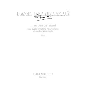 ...au delà du hasard - Barraqué, Jean