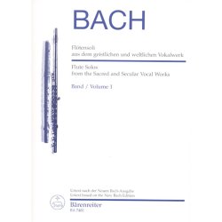 Flute Solos from Sacred and Secular Vocal Works - Bach, Johann Sebastian