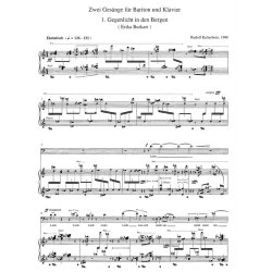 Zwei Ges&auml;nge nach Gedichten von Erika Burkart - Kelterborn, Rudolf