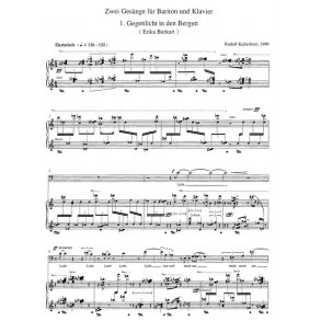 Zwei Gesänge nach Gedichten von Erika Burkart - Kelterborn, Rudolf