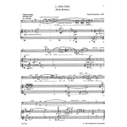 Zwei Ges&auml;nge nach Gedichten von Erika Burkart - Kelterborn, Rudolf