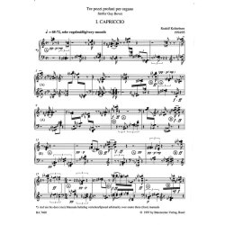 Tre pezzi profani per organo - Kelterborn, Rudolf