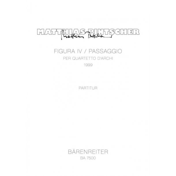 Figura IV / Passaggio - Pintscher, Matthias