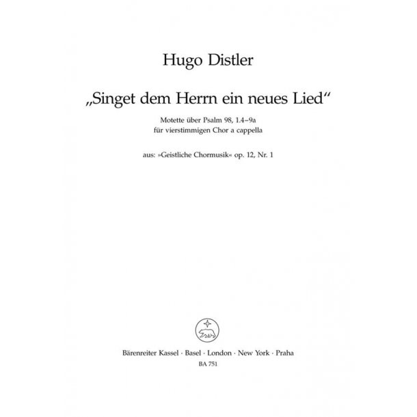 Singet dem Herrn ein neues Lied