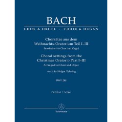 Choral settings from the Christmas Oratorio Part I-III - Bach, Johann Sebastian