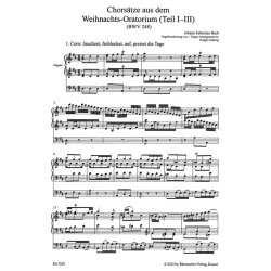 Choral settings from the Christmas Oratorio Part I-III - Bach, Johann Sebastian