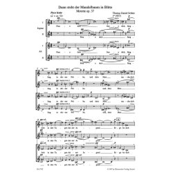 Dann steht der Mandelbaum in Blute : Motette f&uuml;r vier- bis achtstimmigen gemischten Chor a cappella